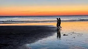 White Sand Beach Sunset